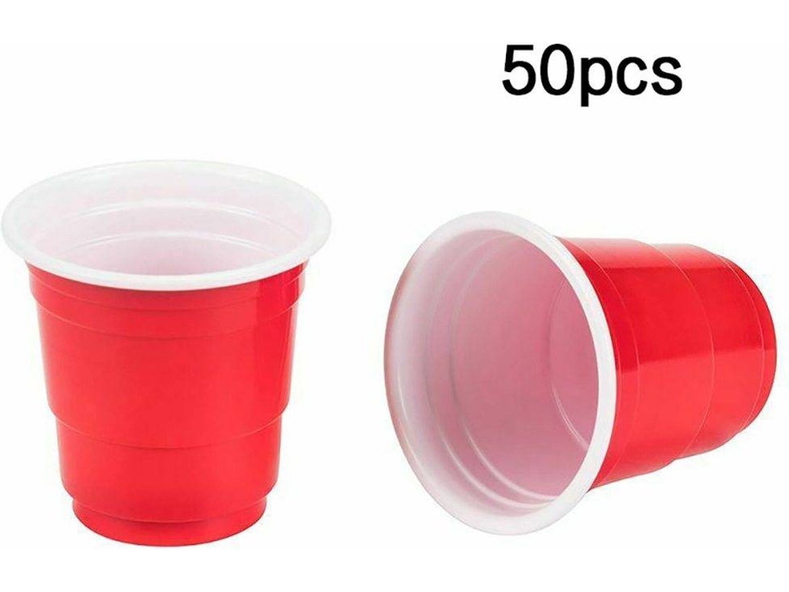 50 copos de plástico HEAN Vermelhos