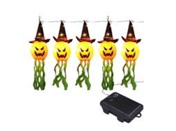 Lanterna Decorativa de Halloween Wizard Jack-O-Lantern LED