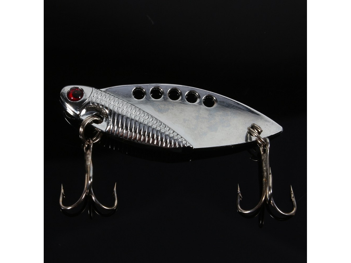 Lure Vib Metal Bait (artificial Flying Fish, Silver With Red Eyes)
