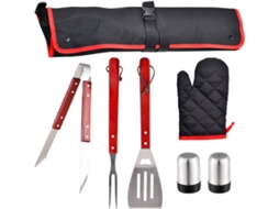 Conjunto Utensílios de Churrasco BERGNER BG-40221-MM (Aço inox - 48,5x12,5x8,5cm)