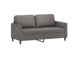 2-seater Sofa, 2-seater Sofas Vidaxl Cinzeto Couro Artificial (n/a)