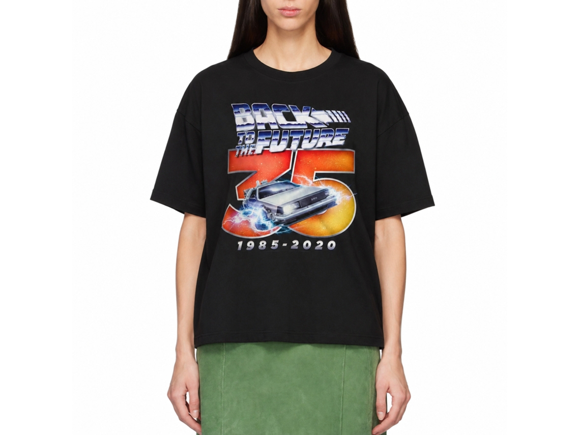 Rockinstone Back To The Future Movie Thirty Five Black Adult T-shirt Size:xxl