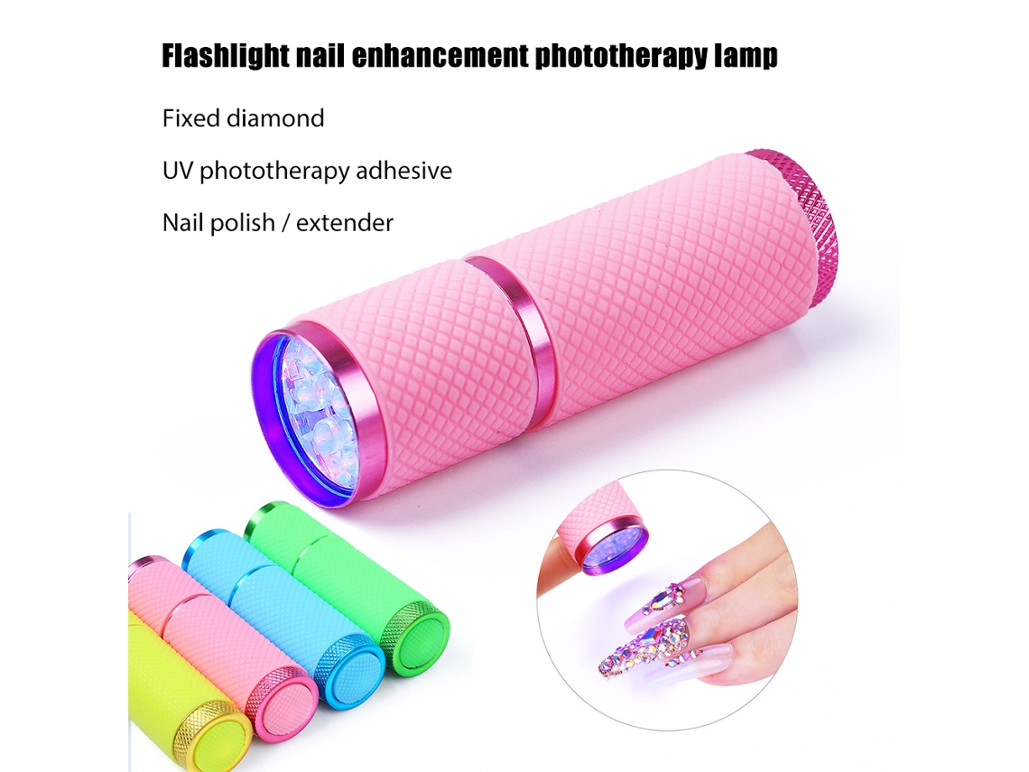 Verde Lâmpada Portátil De Cura Rápida Para Unhas + Mini Led + Eoocoo De Secagem Rápida