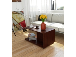 Mesa De Centro Margo Em Wenge - Design Elegante E Funcional, 90x45x50 Cm