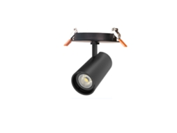 Aplique Led Embutido 9w Alumínio Misoh 38º Preto Cct Ledkia (2700k 4000k 6000k)