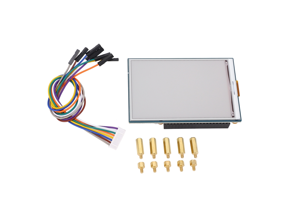 Tela De Tinta Eletrônica 3.52 Polegadas 360x240 Vermelha Preta Branca Para Raspi 5 4b 3b Zero W 2w Pico
