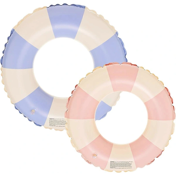 Conjunto de 2 boias infláveis para adultos e crianças com borracha transparente AQUAFORGE