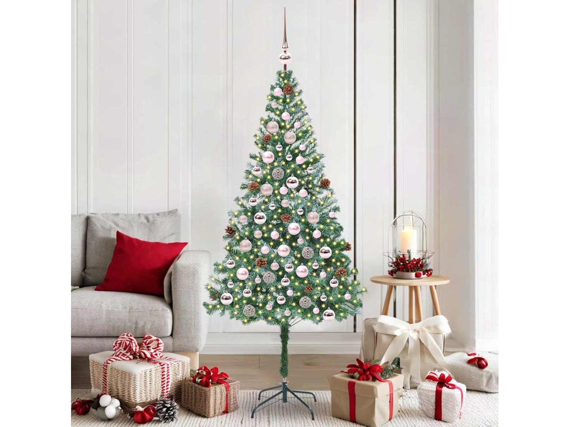Vidaxl Árvore De Natal Artificial Verde 180 Cm Pvc E Aço