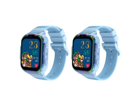 Smartwatch PETHUEL 4G Gps Chamada de Vídeo Alerta Sos Função de Alarme de Área Monitoramento Do Histórico de Deslocamento Dh20 Azul 2Pcs
