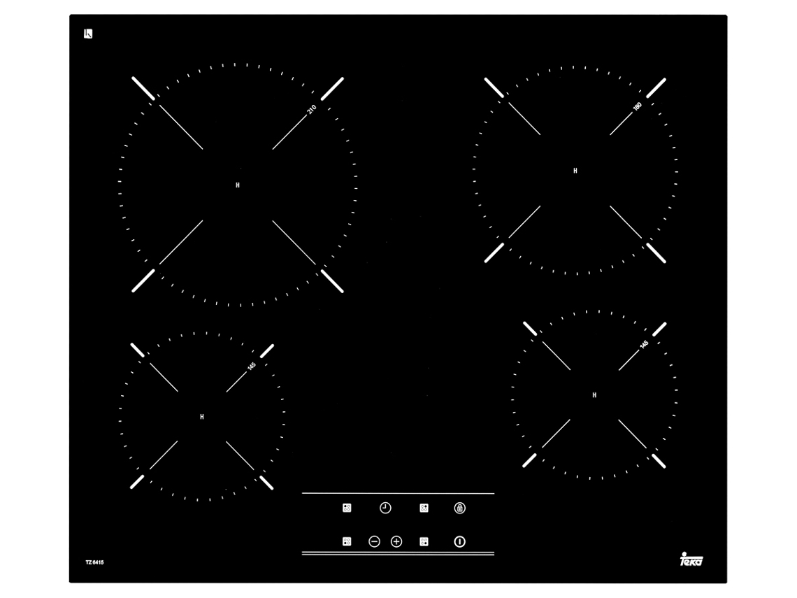 Placa de Vitrocerâmica TEKA TZ PRO 6415 (Elétrica - 60 cm - Preto)
