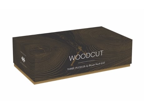 Livro woodcut: three puzzles de bryan nash gill (inglês)