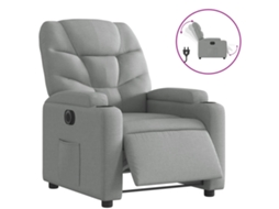 Electric Recliner Chair, Electric Recliner Chairs Vidaxl Cinzeto Tecido