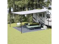 Vidaxl Tapete Para Barraca Azul E Cinza 400 X 400 Cm Polietileno