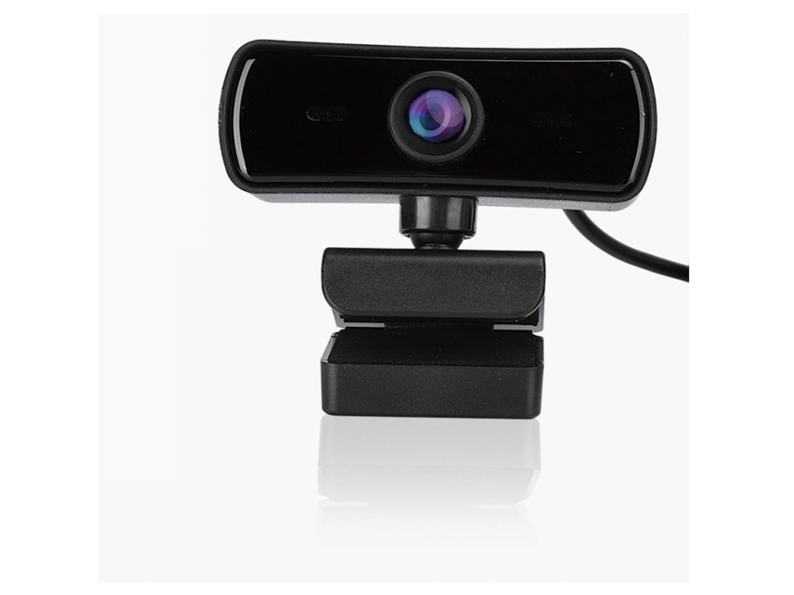 Webcam Comercial Hd, Câmera Usb Com Rotação De 360° E Microfone, Foco Automático Para Ensino Em Rede (preto)