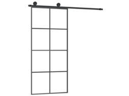 Sliding Door, Sliding Doors Vidaxl Preto Vidro (90 X 205 Cm)