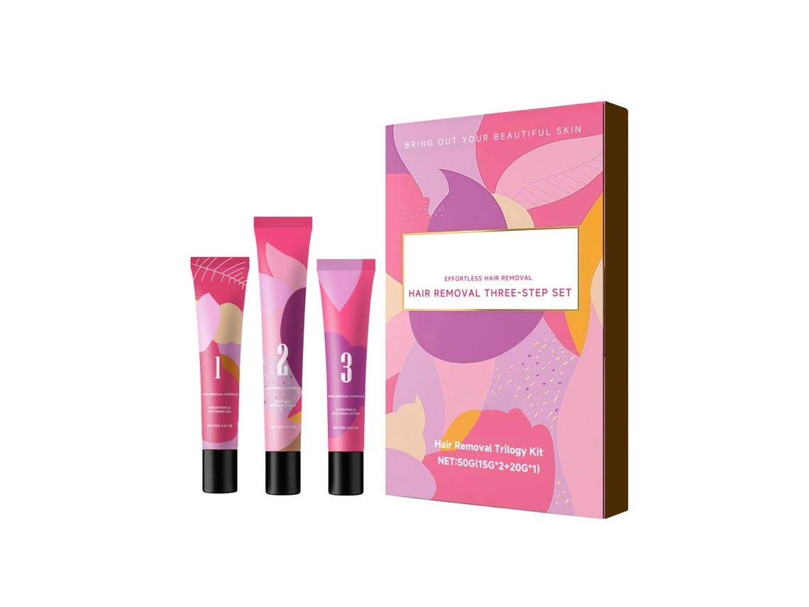 Kit Remoção Pelo Facial 3 Passos Worten