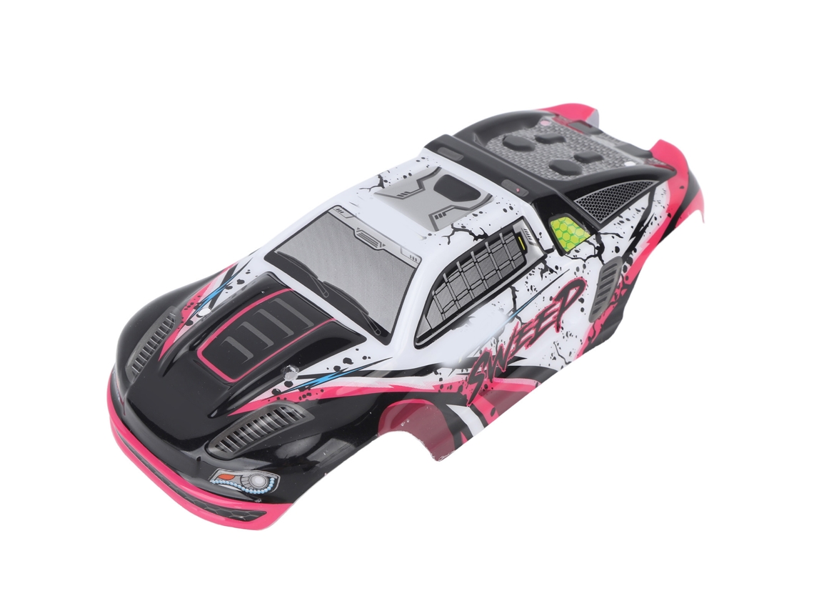 Carcaça Pvc Para Carro De Controle Remoto Scy 16101pro 1/16 Com Alta Resistência A Impactos Rosa Vermelho