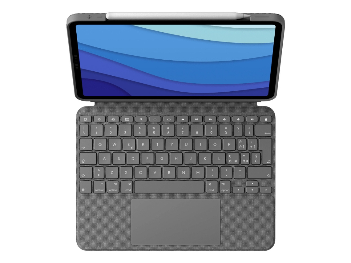 Conector inteligente LOGITECH Combo Touch cinza Qwerty italiano