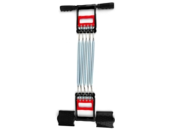 Expansor de peito com mola 3 em 1, barra abdominal, gripador, para treino muscular em casa ou escritório S/MARCA