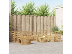 Vidaxl Conjunto De Sofás Para Exterior 10 Unid. Branco