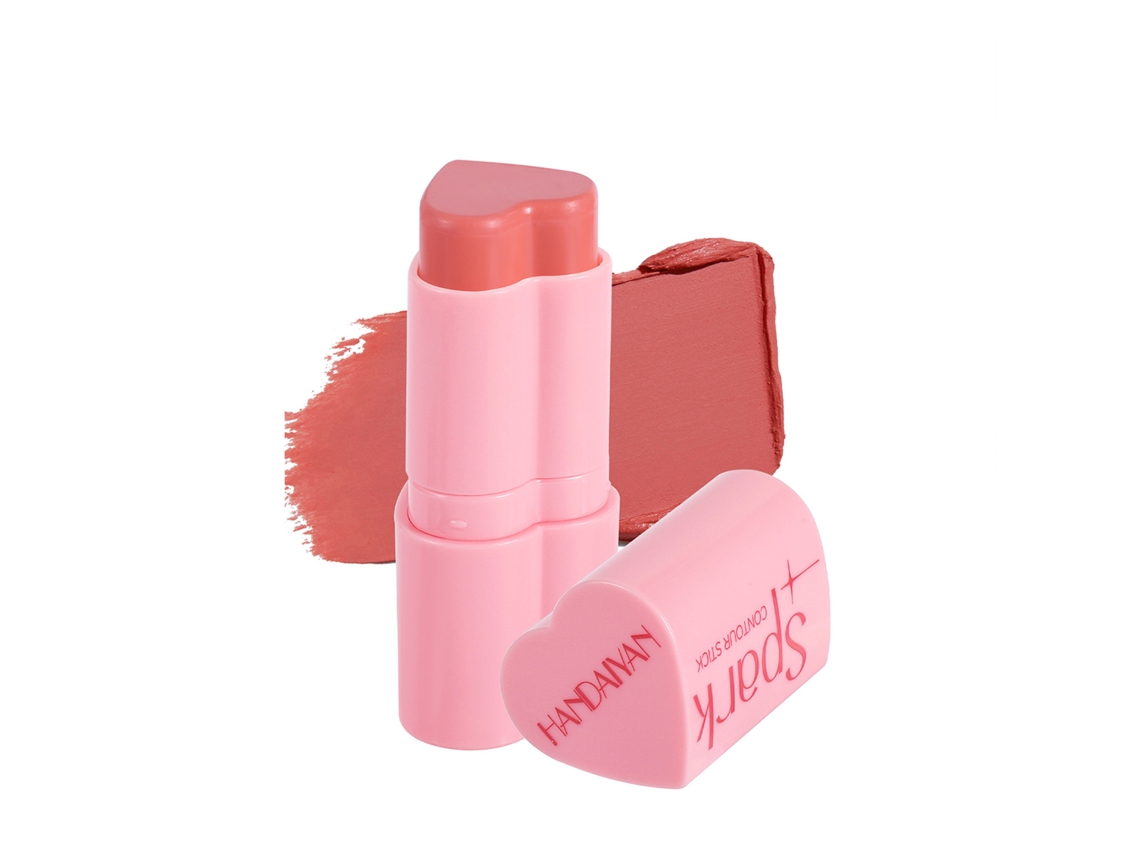 Heart Blush Stick - Barra De Rubor Mate Cremosa Para Maquillaje De Mejillas