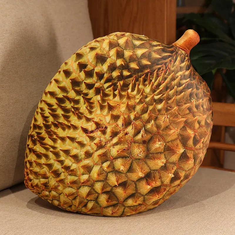 Almofada para Adultos, Almofada de Assento, Almofada de Encosto, Série Frutas Sintéticas MDUG (durian 40cm)