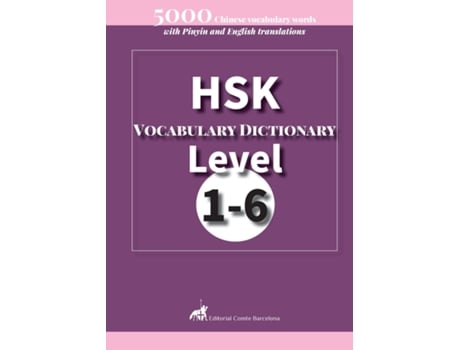 Livro HSK Vocabulary Dictionary Level 1-6 de ComteBarcelona (Inglês)