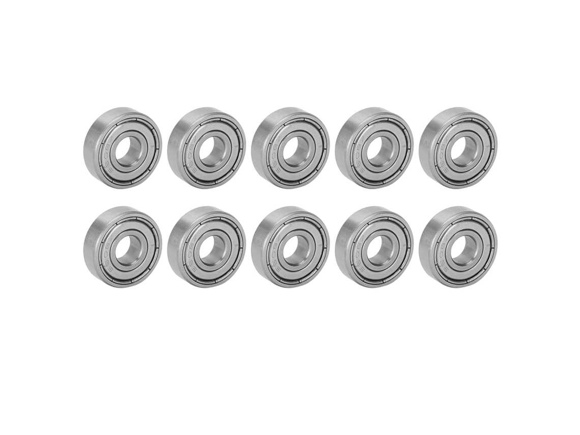 Conjunto de 10 Rolamentos de Esferas em Aço Inoxidável para Patins e Longboards. SFUSHOS