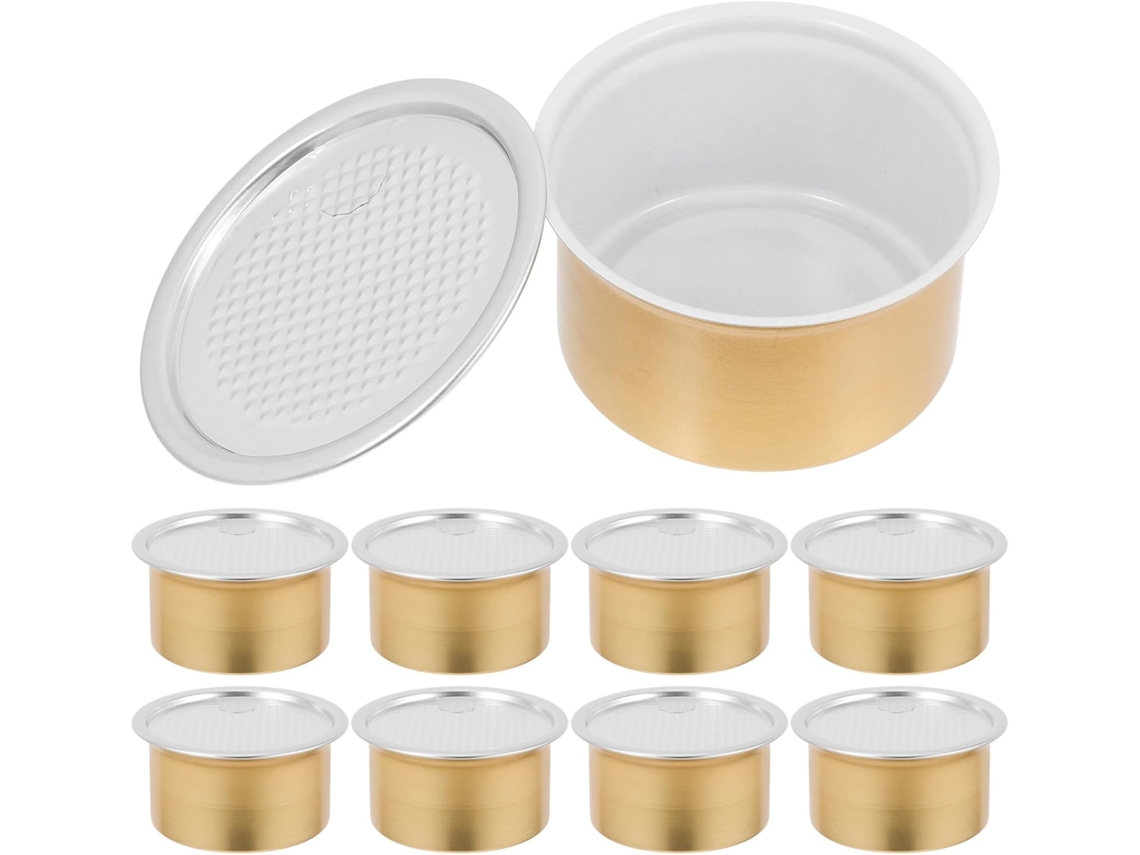 Bestyash Conjunto De 12-latas Alumínio 80ml Com Tampa, Recipiente Hermético
