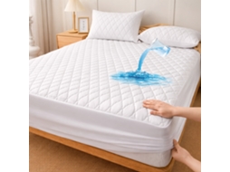 Protetor Colchão Impermeável Acolchoado 150x190 Cm NYANA Home - Elástico 360°