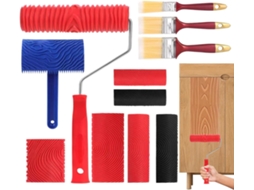 Ferramenta Para Imitar Veios De Madeira – Conjunto De Ferramenta De Borracha Para Imitar Veios Com Cabo