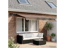 Vidaxl Toldo Retrátil Cinzento-acastanhado 600 × 300 Cm