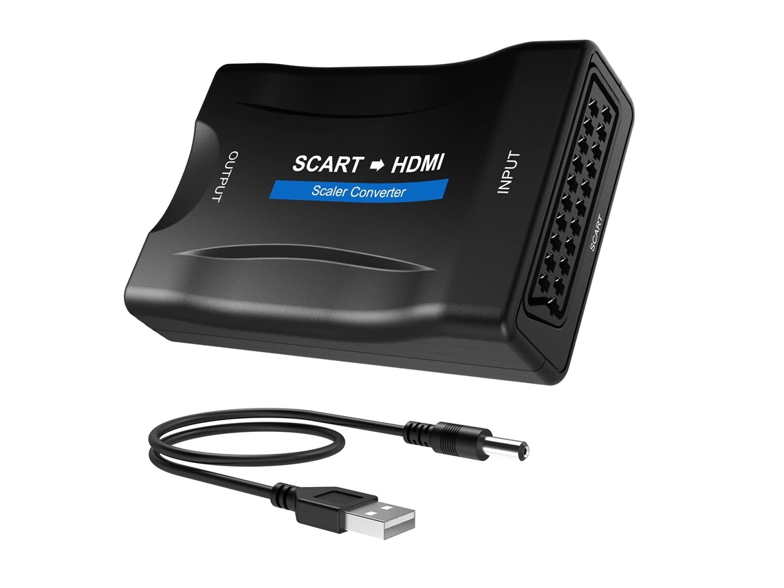 Conversor Scart para Hdmi, Adaptador Hd 1080p Cuich