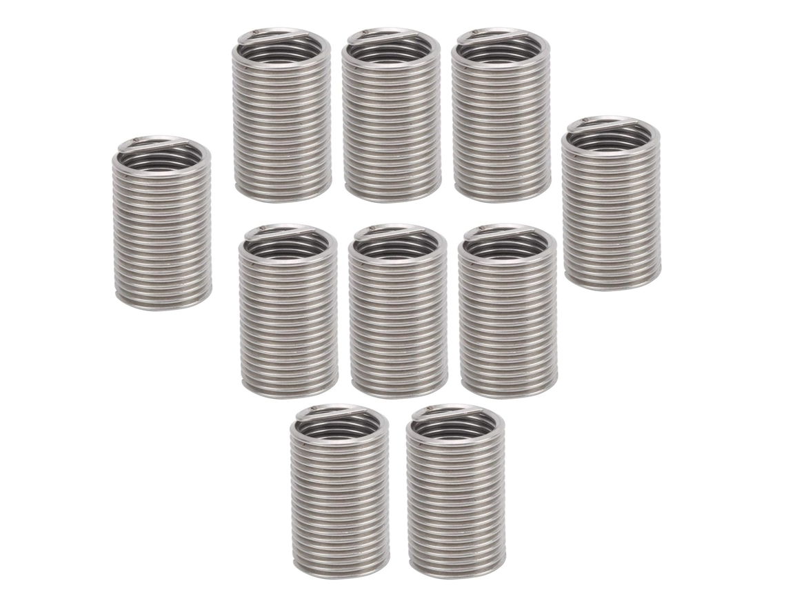 10 Insertos De Rosca Em Aço Inoxidável M18x2, Solução Reparo Durável