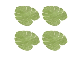 Ensemble de 4 Sousplats En Forme de Feuille Pour Table À Manger NEVEANCE