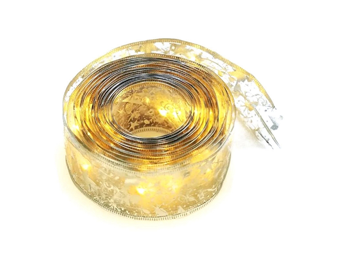 Fita Luz Natal Ouro 50 Led 50m LAXISCREED