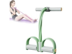 Aparelho para exercícios abdominais - 6 tubos com elevação e pedal multifuncional para pernas. Condicionamento físico, perda de peso, ioga e hidroginástica.