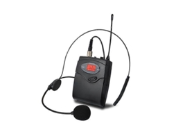 Wireless Microphone Set With Head Wear Lavalier Lapel Uhf Transmitter Receiver