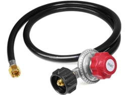 Regulador De Propano De Alta Pressão Ajustável 0 20 Psi Com Mangueira De 1,2 M Qcc1/tipo 1 Gokoco (4 Pés)