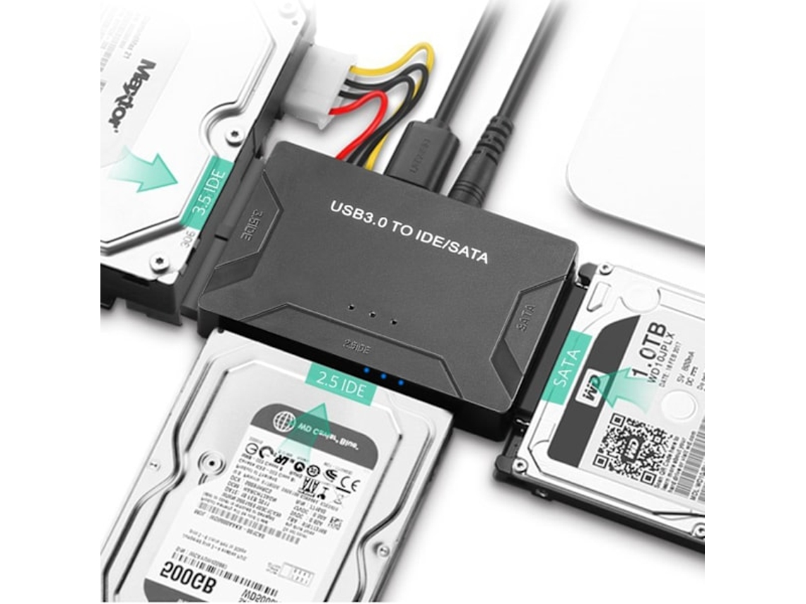 Adaptador Usb Ide Usb 3.0 Para Sata, Conversor Combinado Para Disco Rígido. Brilvibera