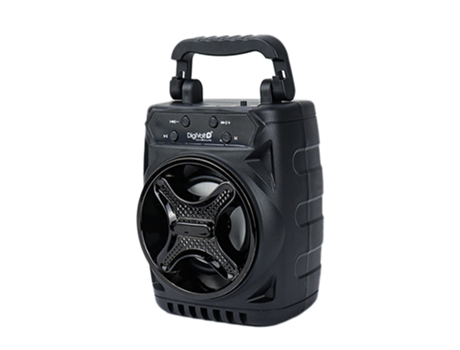 Coluna Wireless Portátil Com Luz Led, 5V, Hifi-74 Digivolt (Preto)