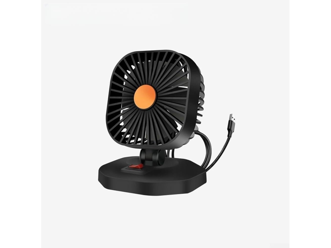 Ventilador De Carro Cabeça Dupla 12v 24v Com Rotação 360 ​​graus E
