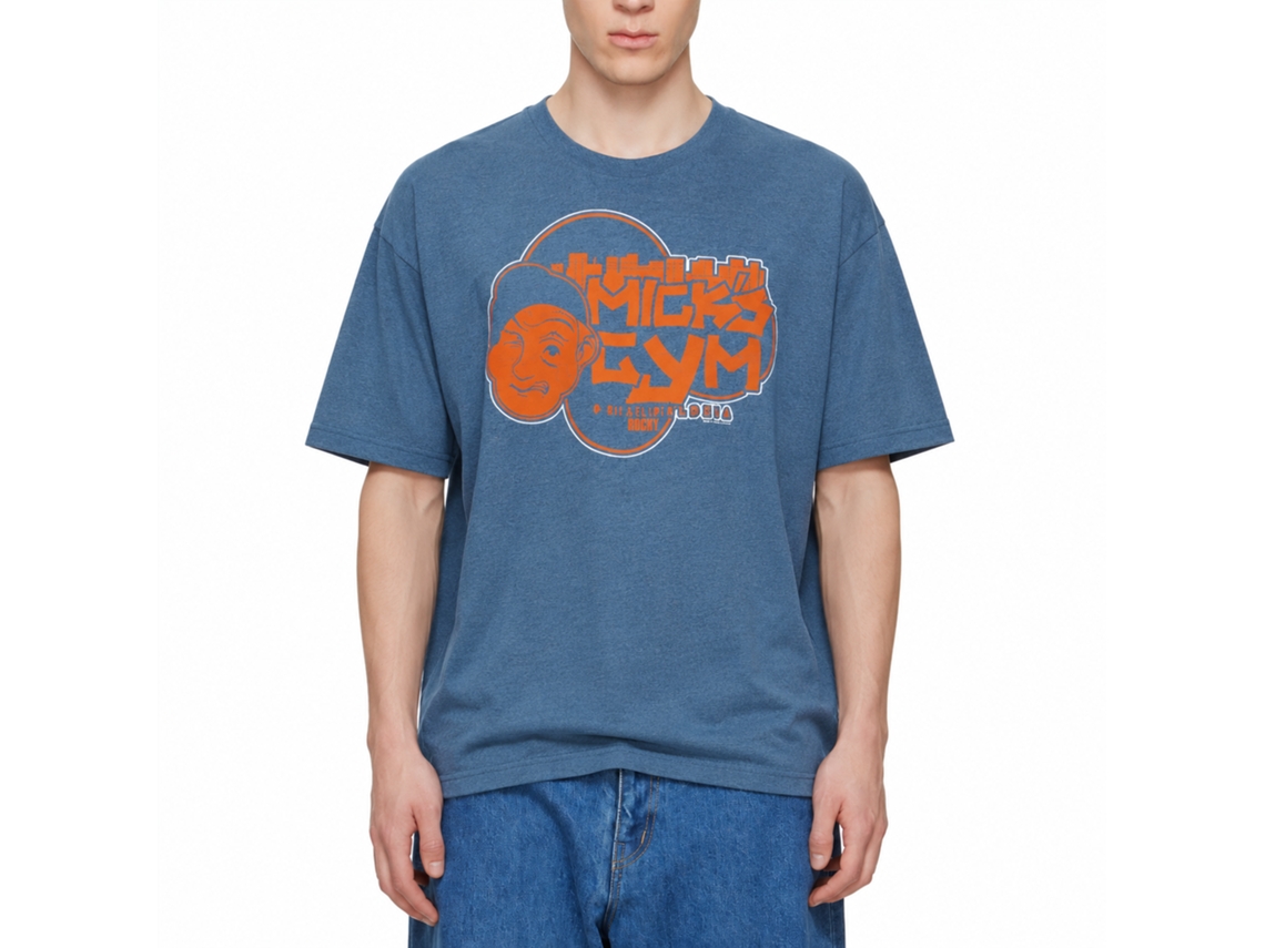 Rockinstone Rocky Movie Street Fighter 2 Heather Indigo Adult T-shirt Size:s