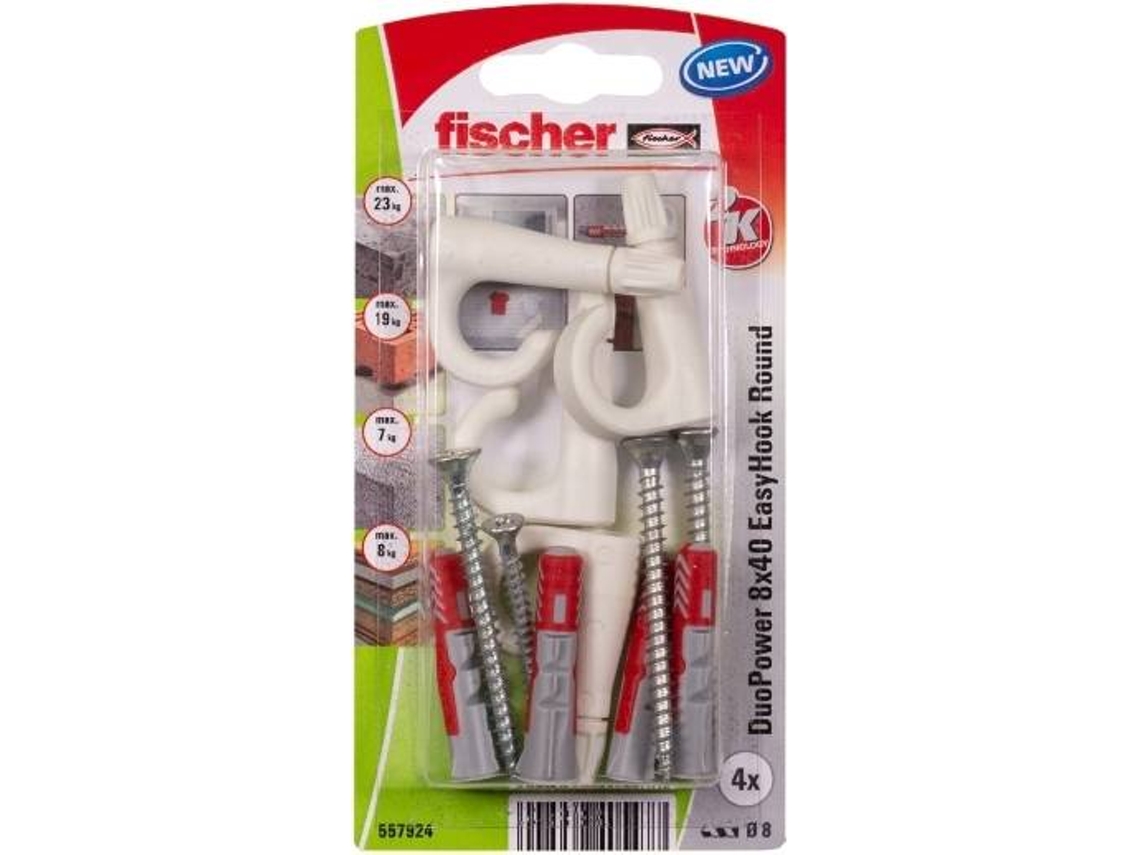 DuoPower 8x40 EasyHook Camarão FISCHER 4K (NV)