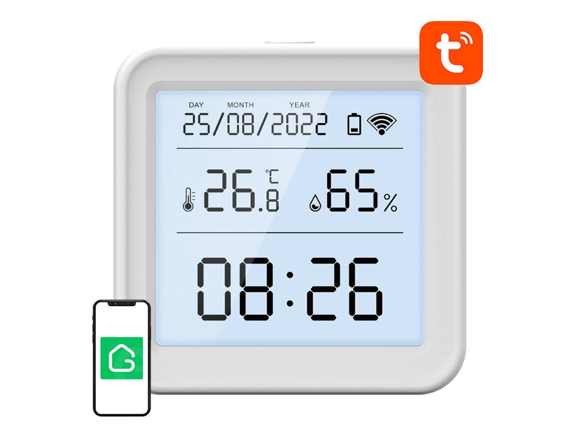 Sensor de temperatura e umidade Gosund S6 LCD Tuya Smart Wifi