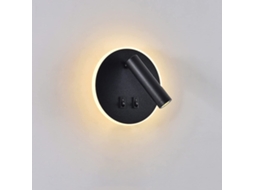 Holofote Ajustável, Protetor Ocular e Econômico BRILVIBERA (preto, 150x8x150 mm)