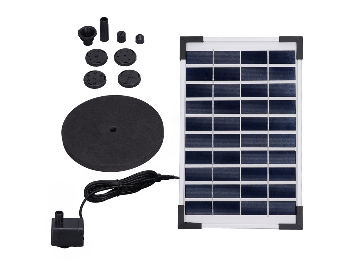 Kit de fonte solar flutuante 10V 5W bomba de água para jardins piscinas aquários peixes