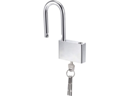 Cerradura de cadeado de 40mm, 4 chaves, aço temperado, resistente à água | S/MARCA