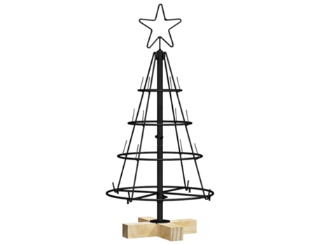 Decoração De Natal Vidaxl Preto Aço (60 Cm)