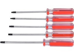 Jogo De 5 Chaves Fenda Torx T15/t20/t25/t27/t30 Com Pontas Aço